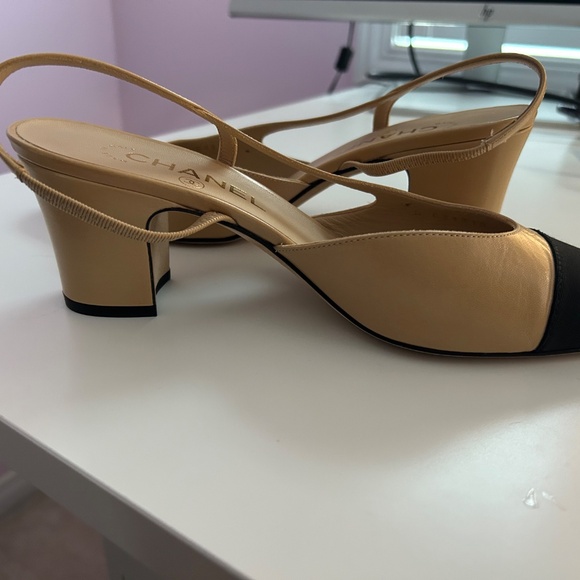 Authentic Chanel Classic Slingbacks Size 38 - Picture 5 of 5